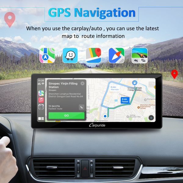 CARPURIDE W103 Portable Smart Multimedia Dashboard Console With Backup Camera For Cheap - Image 2