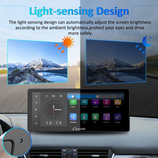 CARPURIDE W103 Portable Smart Multimedia Dashboard Console With Backup Camera For Cheap - Image 5