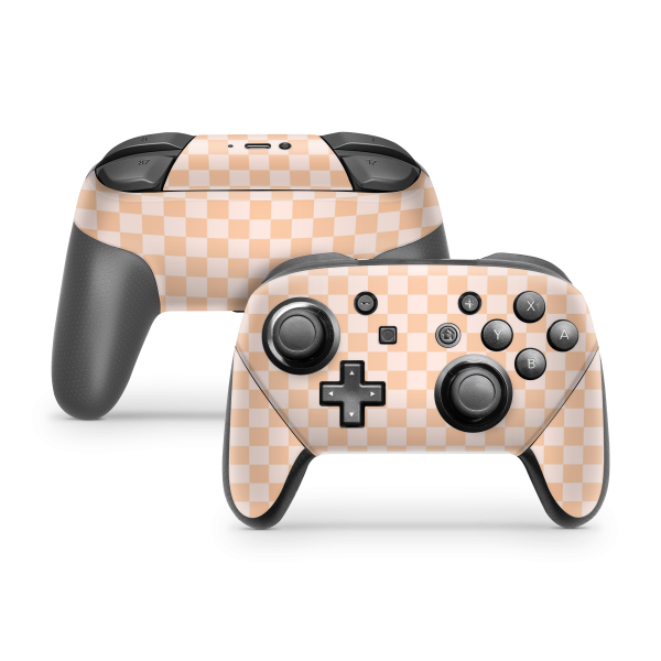 Nintendo Switch Controller Skin Checkered Cream Hot on Sale
