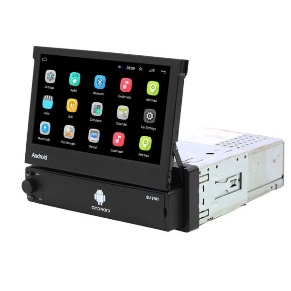 CARPURIDE 1Din Android 8.1 2+32G Car Radio Autoradio 7   Retractable Touch Screen GPS Wifi MP5 USB FM Car Video Online - Image 2