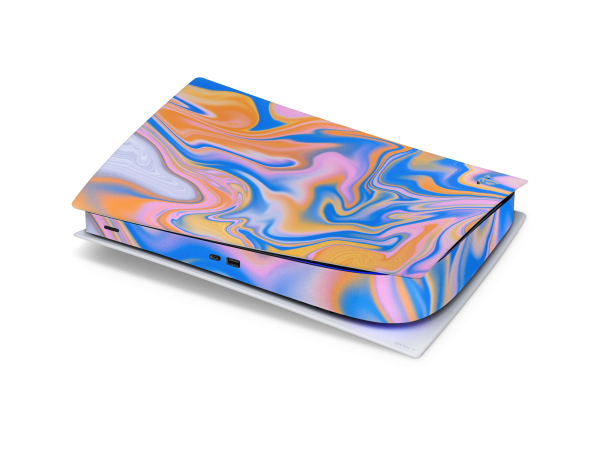 Playstation 5 Digital Skin Blue Liquid Online Sale