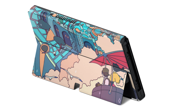 Nintendo Switch OLED Skin Castle in the Sky on Sale - Image 2