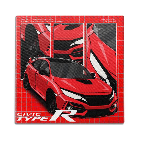 Civic 3 Panel Wall Art For Cheap