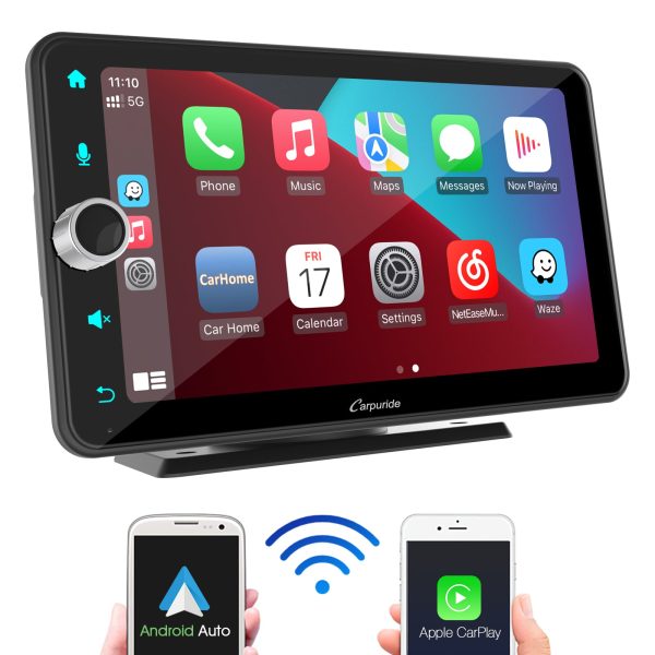 CARPURIDE W706 Multifunctional Portable Navigation, Car Stereo with Carplay and Android Auto, 7  IPS Touch Screen, Google, and Siri Assistant For Discount
