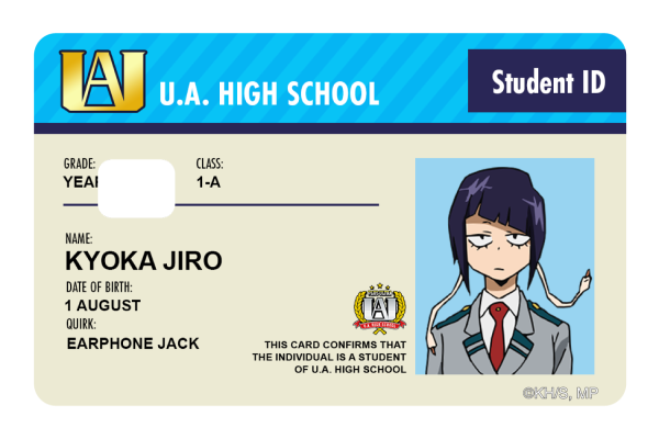 Student ID - Kyoka Jiro Discount - Image 2