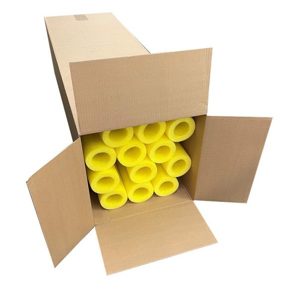 12 Large Diameter Pre-Slit Clamp Foam Protection Yellow For Cheap