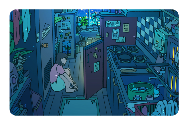 Blue Kitchen Fashion