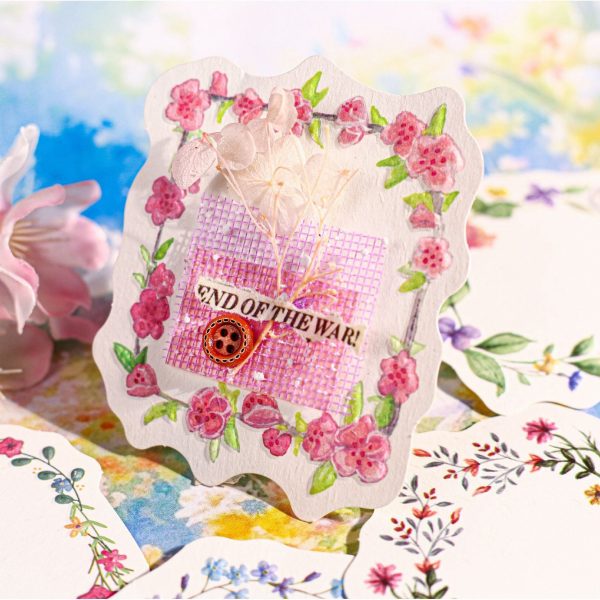 Floral Wreath Series Decorative Paper Cheap - Image 3