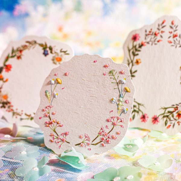 Floral Wreath Series Decorative Paper Cheap