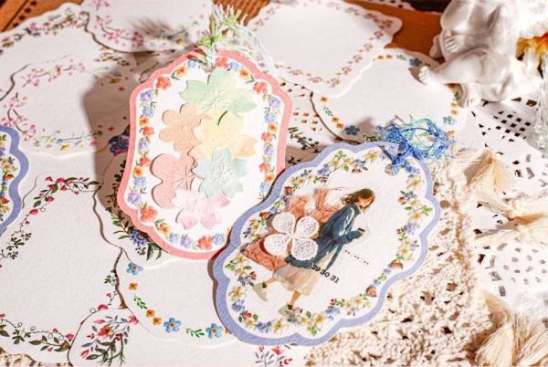 Floral Wreath Series Decorative Paper Cheap - Image 4