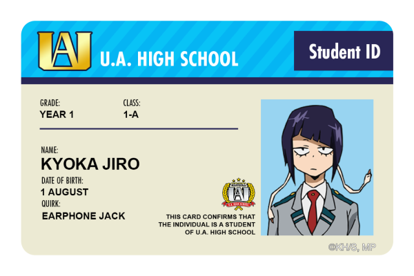 Student ID - Kyoka Jiro Discount