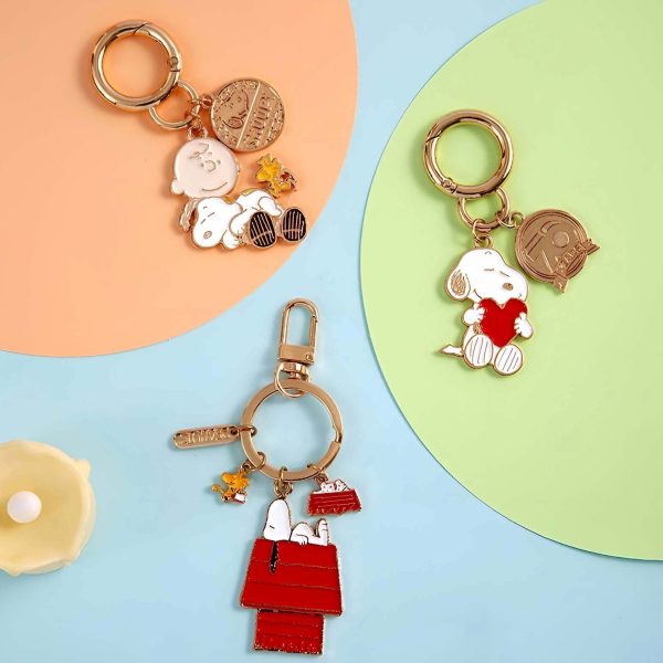 Peanuts Snoopy Keychain - Limited 70th Anniversary Edition Online Hot Sale