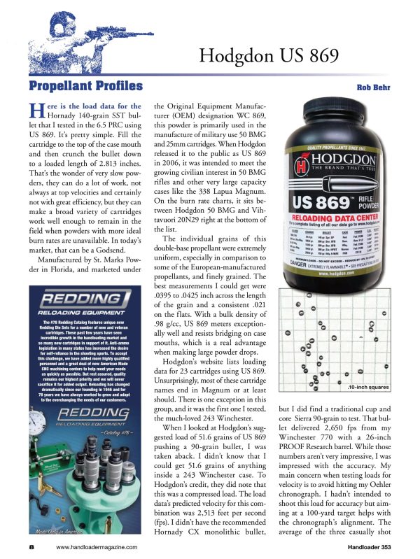 Handloader The Ammunition Reloading Journal - December 2024: Standard Pressure Loads For 45 Colt Rifles, Ruger Mini-14, Apache 2011 9MM, Precision Digital Bullet Seating, 356 Winchester & More! Discount - Image 4
