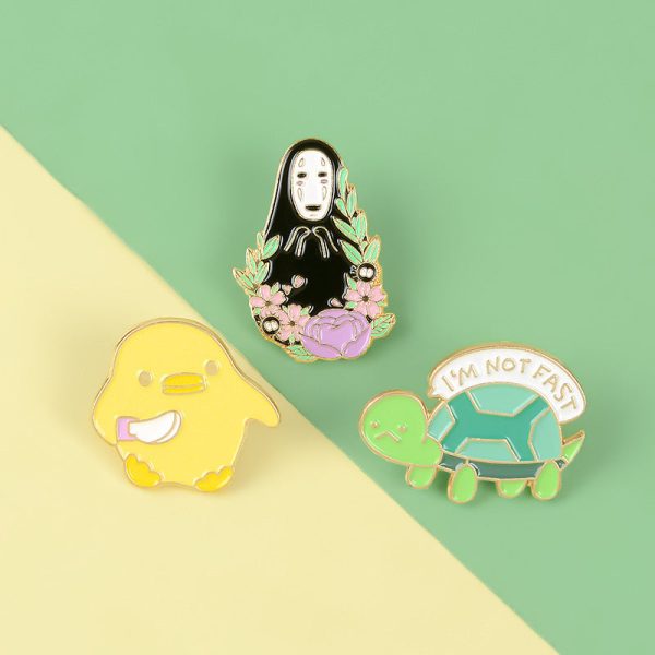 Spirited Away Enamel Pin - No Face Man For Sale - Image 5