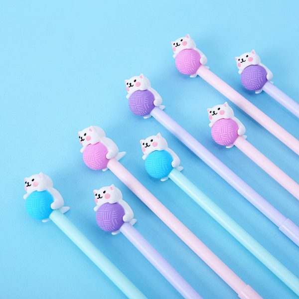 Purr-fectly Yarn-tangled Cat Gel Pen Online - Image 2