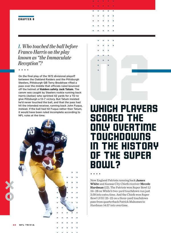 NFL Trivia - Football s Best Players Through The Ages, Quarterbacks, Upsets & Comebacks, Running Backs, Coaches, Wide Receivers, Defense, Big Plays, Dynasties, Super Bowls, Facts, Highlights & More! Online now - Image 5