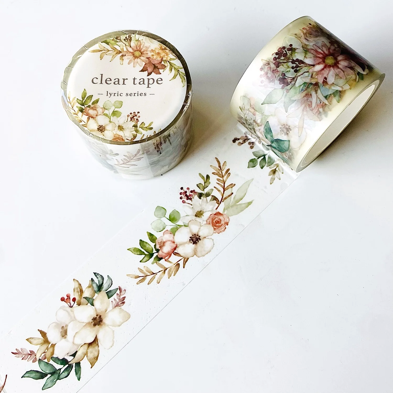 Mind Wave Lyric Series Clear Washi Tape – Flower Bouquet For Sale