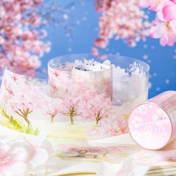 Spring Cherry Blossom Clear Masking Tapes Online now - Image 2