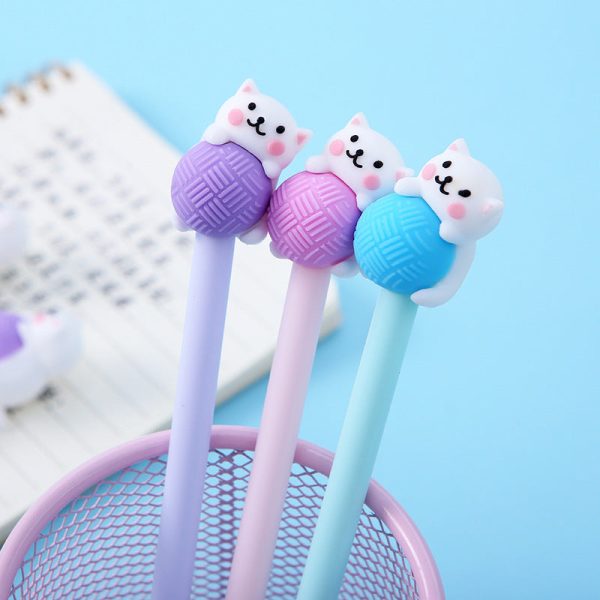 Purr-fectly Yarn-tangled Cat Gel Pen Online