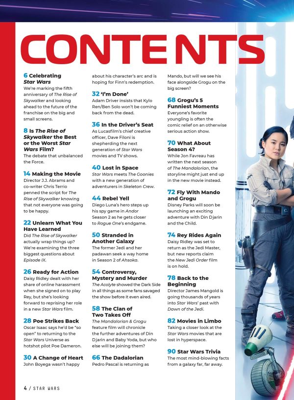Star Wars - Fan Guide: The Rise Of Skywalker 5th Anniversary, Latest Movie & TV Series, The Mandalorian Pedro Pascal, Andor Season 2, Ahoska New Episodes, Rey & Finn In The New Jedi Order Film & More! Supply - Image 2