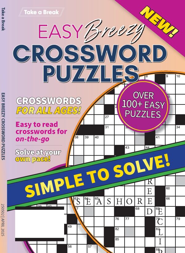 Take a Break - Easy Breezy Crossword 25.01.24: Over 100 Easy Puzzles, Crosswords For All Ages, Simple To Solve, Enjoy Hours Of Mind-Boosting Fun & More! Online Sale