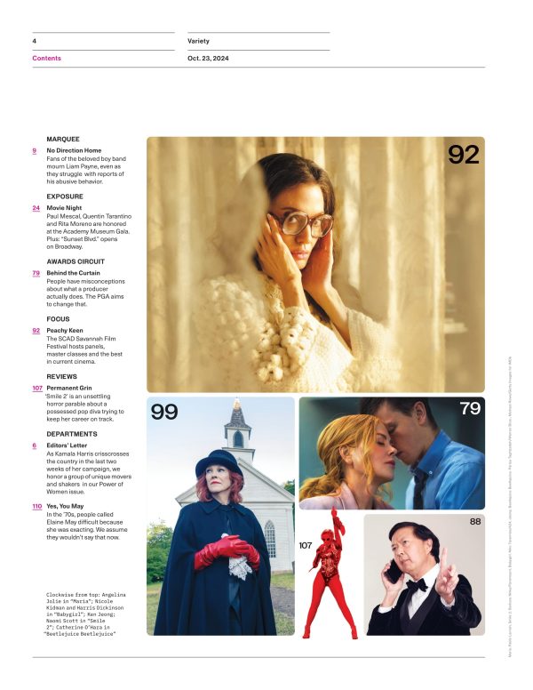 Variety - 24.10.23 Edition: Power Of Women, Zoe Saldaña, Amy Adams, Bela Bajaria, Carol Burnett & 78 Other Trailblazers Making A Difference In The Entertainment Community, Fans Mourn Liam Payne & More Cheap - Image 4