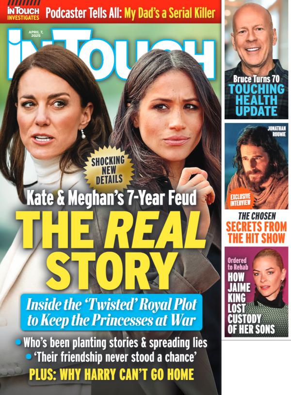 In Touch - 04.07.25: Kate & Meghan s 7-Year Feud, Bruce Willis  Health Update, Jonathan Roumie’s Secrets, Jamie King’s Rehab Journey & Shocking Custody Battle, Podcaster Tells All & More! Hot on Sale
