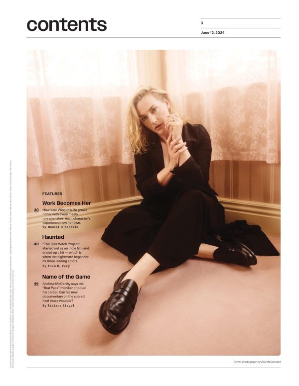 Variety - 24.06.12 Edition: How Kate Winslet s Characters  Experience Becomes Her Own, The Blair Witch Project Lead Actors Missing Out On Profits For Decades, Andrew McCarthy s New Documentary & More! Supply - Image 3