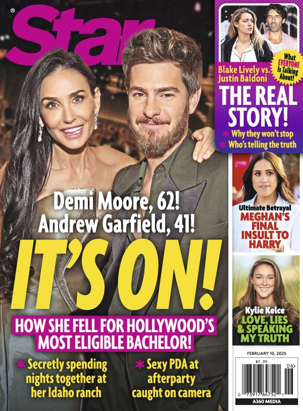 Star 02.10.25: How Demi Moore Fell For Hollywood s Most Eligible Bachelor, Andrew Garfield, Blake Lively & Justin Baldoni, Meghan s Final Insult To Harry, Kylie Kelce Speaking Her Truth & More! For Sale