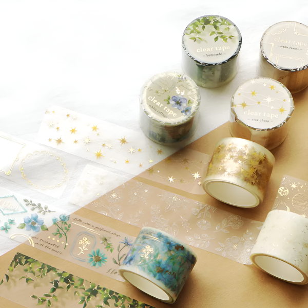 Mind Wave Clear Masking Tape - Whity Flower For Discount - Image 5