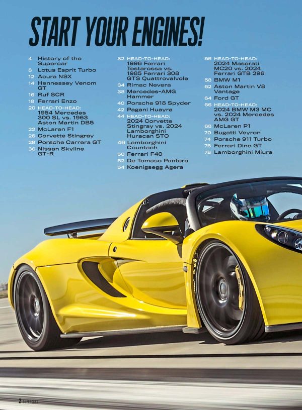 25 Greatest Supercars - Ultimate Showdown: Ferrari, Lamborghini, Porsche, Bugatti, Aston Martin & More Fight For No. 1 Spot, 5 Head-To-Head Matchups, Top Speeds, Tech Specs, Engines & Free Poster! Hot on Sale - Image 2