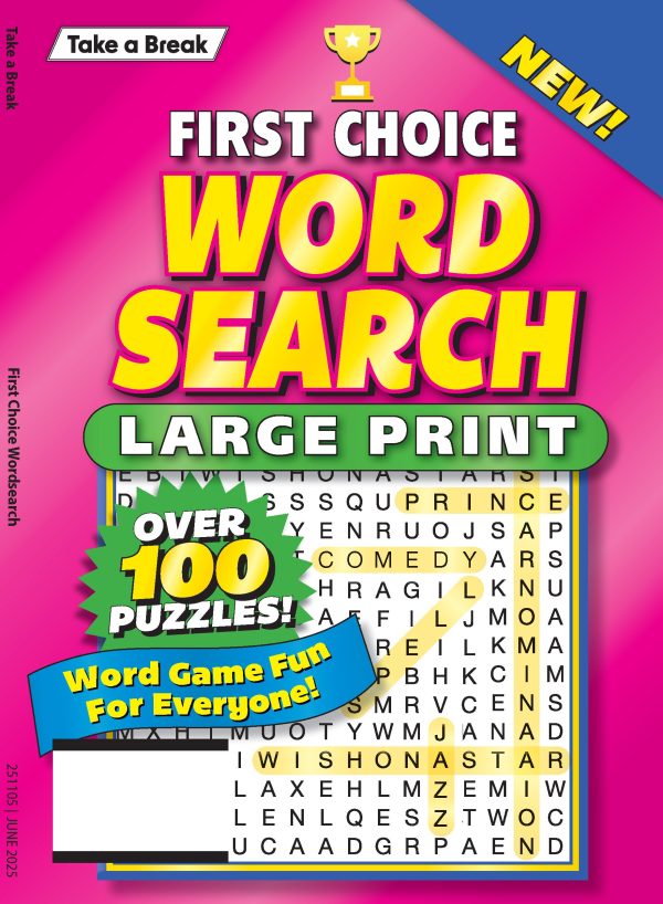 Take a Break - First Choice Word Search 25.03.07: Large Print, Over 100 Puzzles, Perfect Word Game Fun For Everyone To Enjoy! For Cheap