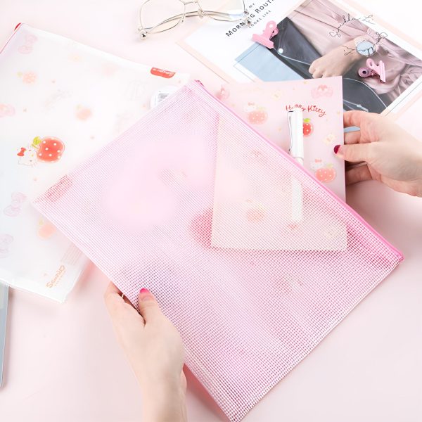 Hello Kitty Strawberry Zipper Pouch Online Hot Sale - Image 4