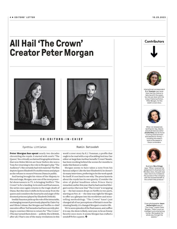 Variety - 23.10.25 Edition: Will Creator Peter Morgan Resign From Portraying Elizabeth II After Final Season Of The Crown?, Amazon s Wondery Binge-Worthy Podcasts, Five Nights At Freddy s & More! on Sale - Image 4