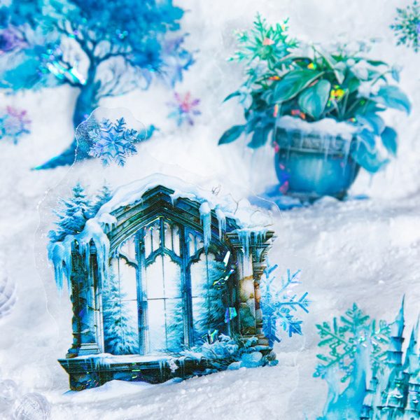 Frosted Fantasy Landscapes Holo Stickers Fashion - Image 4