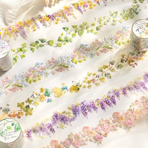 Blossoming Garland Clear Masking Tapes For Sale