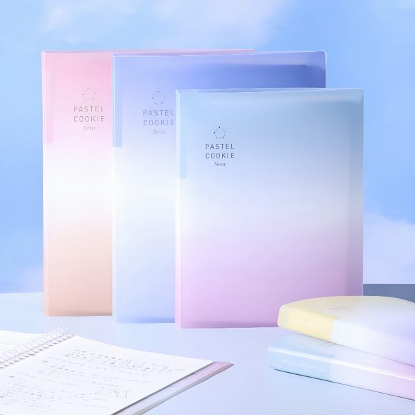 Kokuyo Pastel Cookie Binder with Refills - New Ombre Edition For Sale