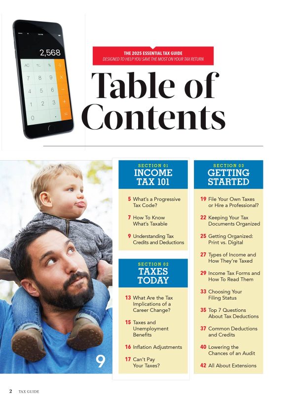 Tax Guide 2025 Edition - Tax Fundamentals: Get Organized, Maximize Tax Savings, Understand Deductions & Credits,Tips For Filing, Career Changes, Unemployment Benefits, Reduce Audit Risks & More! Supply - Image 2