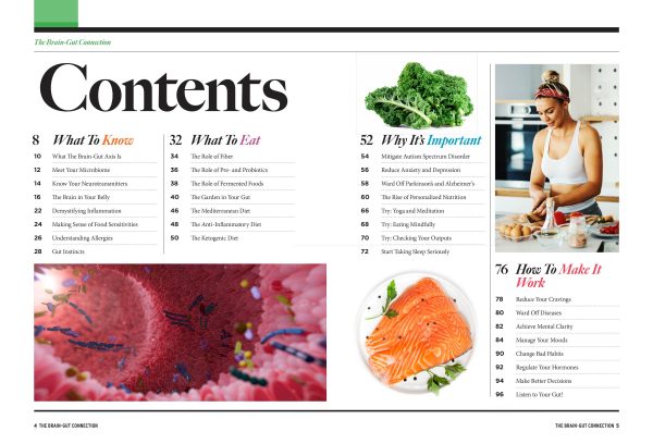 Brain-Gut Connection -  Your Guide On Gut Health: Enhance Brain Function, Manage Moods, Reduce Anxiety, Focus, Sleep, Mindful Practices, Dietary Approaches, Making Healthier Life Choices & More! Hot on Sale - Image 2