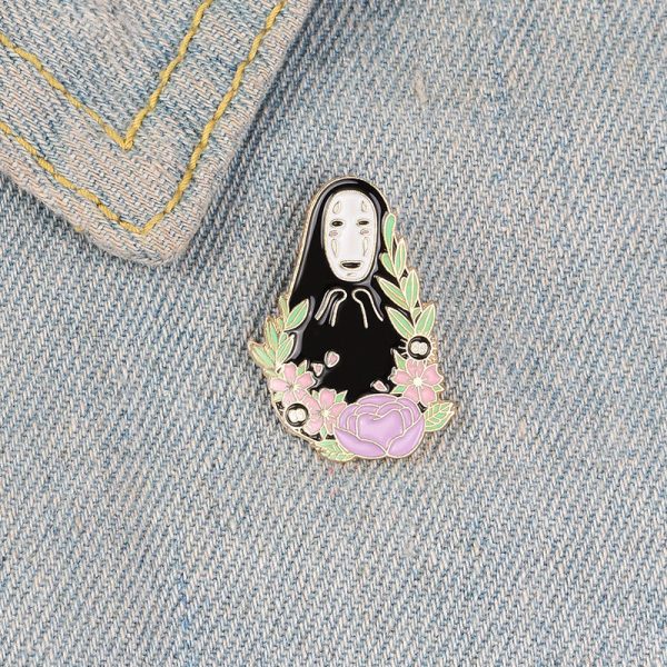 Spirited Away Enamel Pin - No Face Man For Sale - Image 4