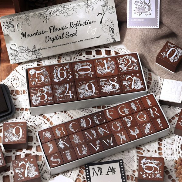 Whimsical Nature Stamp Collection - Alphabet and Numbers For Discount