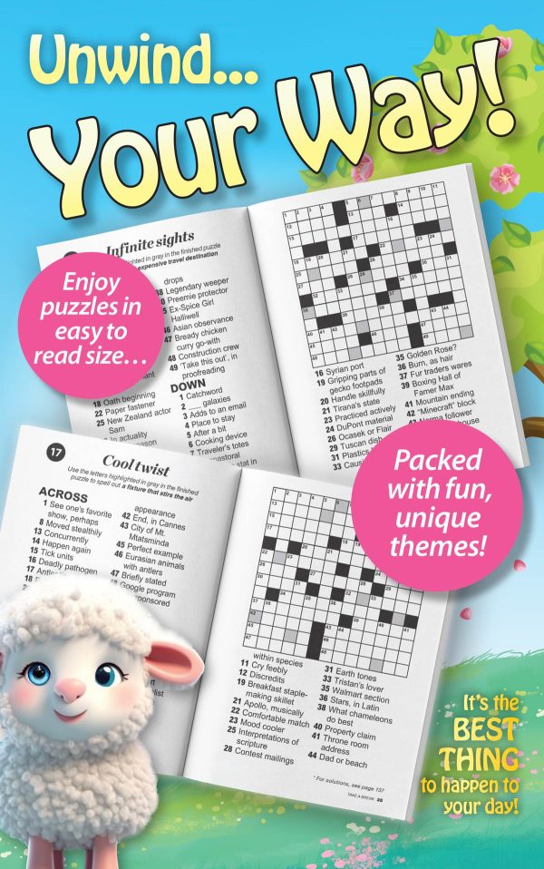 World s Best Puzzle - Crossword 25.03.14: Spring Time Edition! Large Print, 99+ Puzzles & Mystery Words, Take Anywhere For Relaxation, Unwind, Unplug, Sharpen Your Mind & More! Supply - Image 2