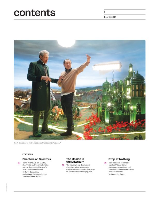 Variety - 24.12.18 Edition: The Most Innovative, Bold, Daring, Directors Of The Year, Squid Game Season 2, Timothée Chalamet Portrays Bob Dylan In A Complete Unknown, Golden Globe Nominations & More! Fashion - Image 3