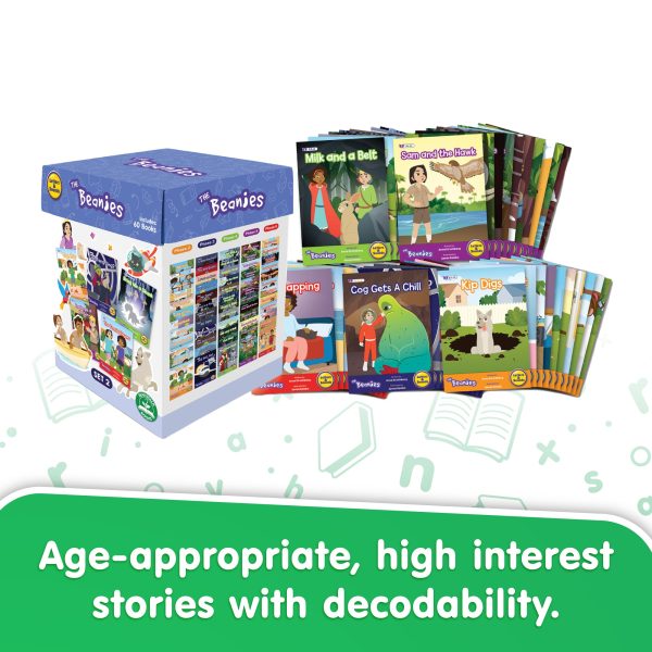 The Beanies - HiLo Set 2 Decodable Readers - Phase 6 - 6 pack For Sale - Image 4