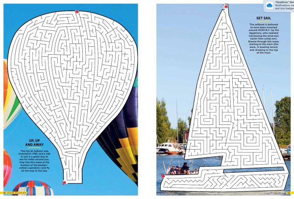 Best Of Brain Fun - Mazes: 48 Puzzles for All Skill Levels with 6 Sections of Fun! Challenge Readers and Elevates the  Maze Craze  to a Whole New Level with Real Life Images! Fashion - Image 4