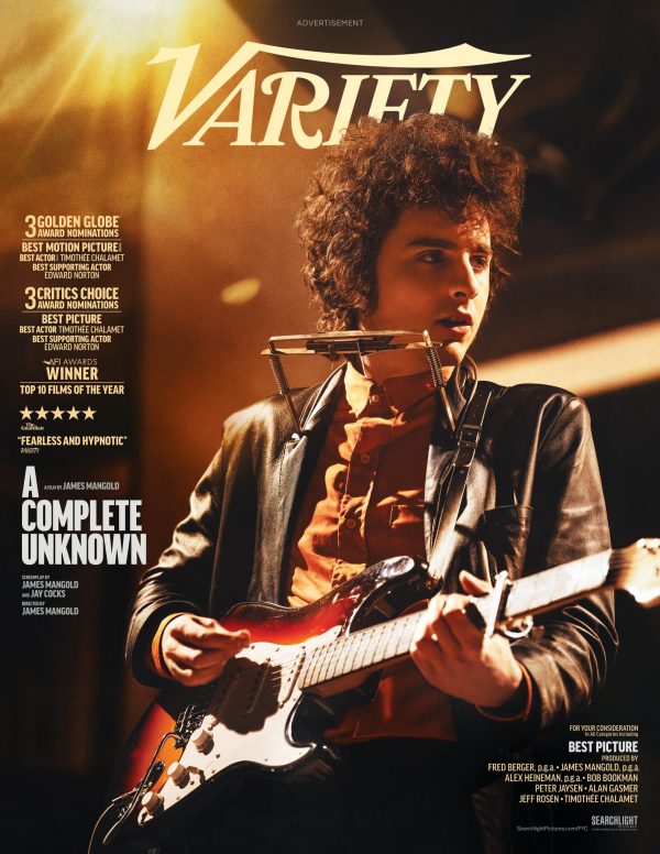 Variety - 24.12.18 Edition: The Most Innovative, Bold, Daring, Directors Of The Year, Squid Game Season 2, Timothée Chalamet Portrays Bob Dylan In A Complete Unknown, Golden Globe Nominations & More! Fashion - Image 2