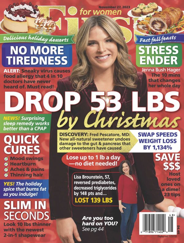 First for Women - 11.27.23 Jenna Bush Hager Drop 53 Lbs by Christmas For Discount