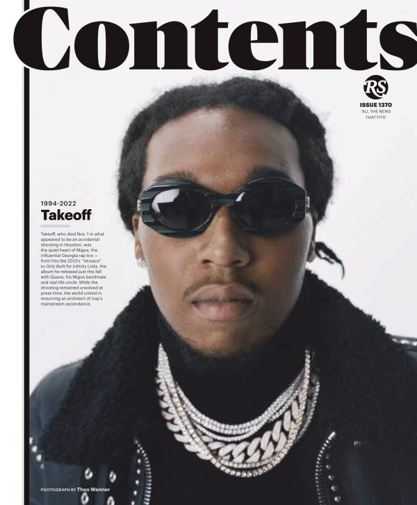 Rolling Stone - December 2022: The Agony & Honesty Of Selena Gomez, Mourning Takeoff The Quiet Heart Of Rap Trio Migos, Bootsy Collins Scams, Rolling Stone Bucket List, Caroline Polachek New LP & More on Sale - Image 2