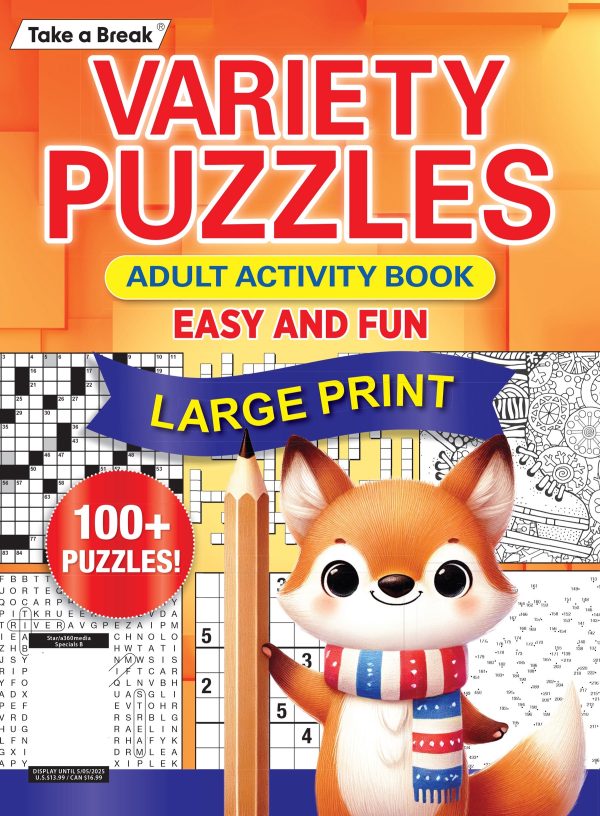 Take a Break - Variety Puzzles 25.01.31: 100+ Large Print Puzzles, Hours Of Brain Stimulation For The Whole Family! Unplug, Relax & Unwind With Word Search, Crosswords, Sudoku, Coloring Pages & More! Online now