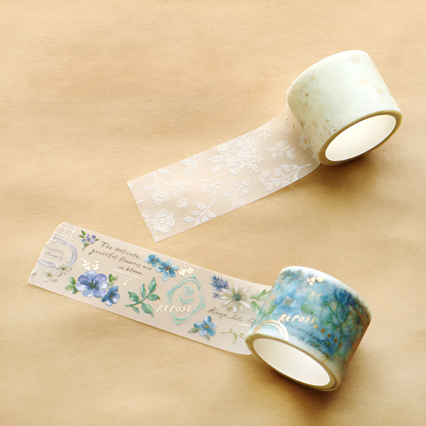 Mind Wave Clear Masking Tape - Whity Flower For Discount - Image 4